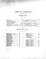 Table of Contents, Bremer County 1917